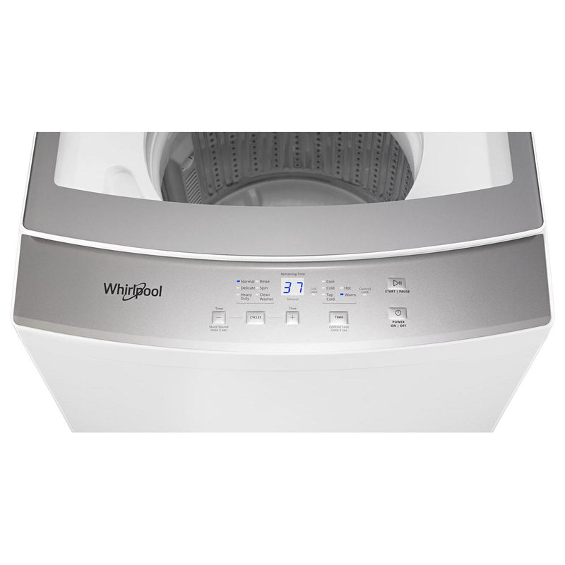  Whirlpool Stacked Washer/Dryer Electric Laundry Center with EasyView™ Glass Lid YWET4024HW IMAGE 5