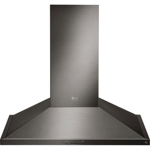  LG STUDIO 30-inch Wall Mount Range Hood with Wi-Fi LSHD3089BD IMAGE 1