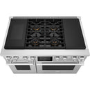  Signature Kitchen Suite 48-inch Freestanding Dual-Fuel Range with Sous Vide SKSDR480SIS IMAGE 3