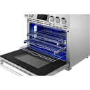  Signature Kitchen Suite 36-inch Freestanding Dual-Fuel Range with Steam-Assist Oven SKSDR360GS IMAGE 3