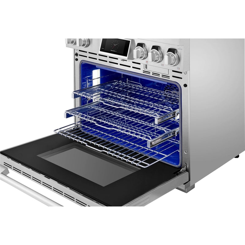  Signature Kitchen Suite 36-inch Freestanding Dual-Fuel Range with Steam-Assist Oven SKSDR360GS IMAGE 3