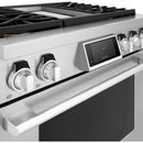  Signature Kitchen Suite 36-inch Freestanding Dual-Fuel Range with Steam-Assist Oven SKSDR360GS IMAGE 7