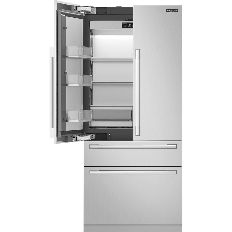  Signature Kitchen Suite 36-inch, 19.3 cu.ft. Built-in French 4-Door Refrigerator with Internal Water Dispenser SKSFD3604P IMAGE 3