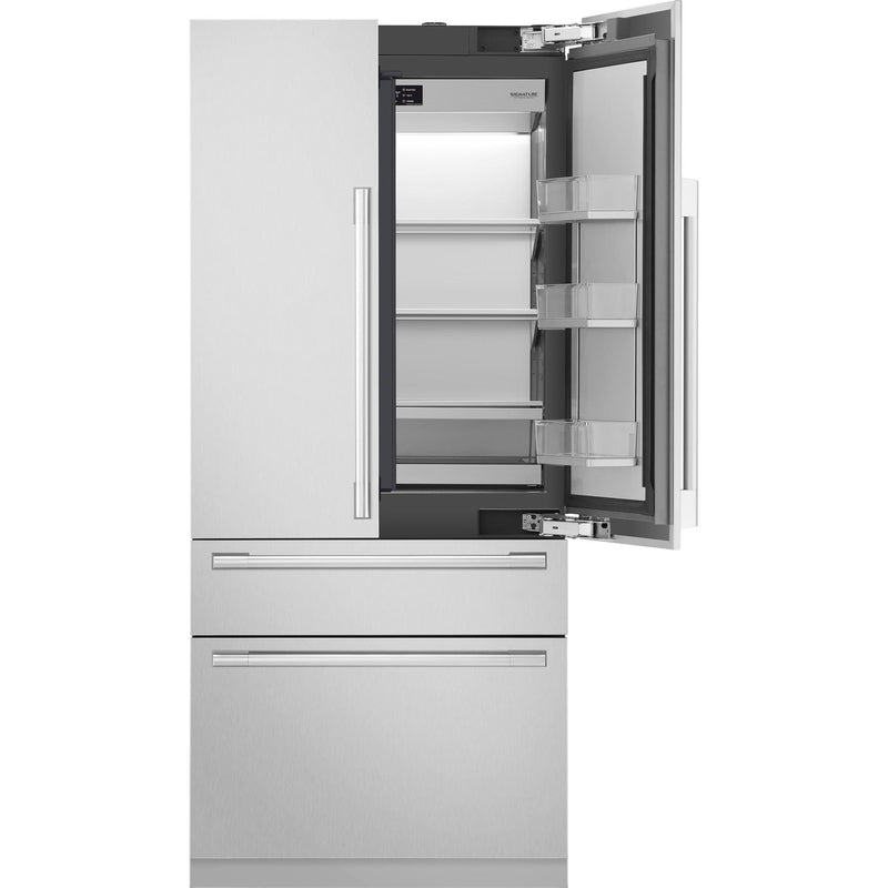  Signature Kitchen Suite 36-inch, 19.3 cu.ft. Built-in French 4-Door Refrigerator with Internal Water Dispenser SKSFD3604P IMAGE 4