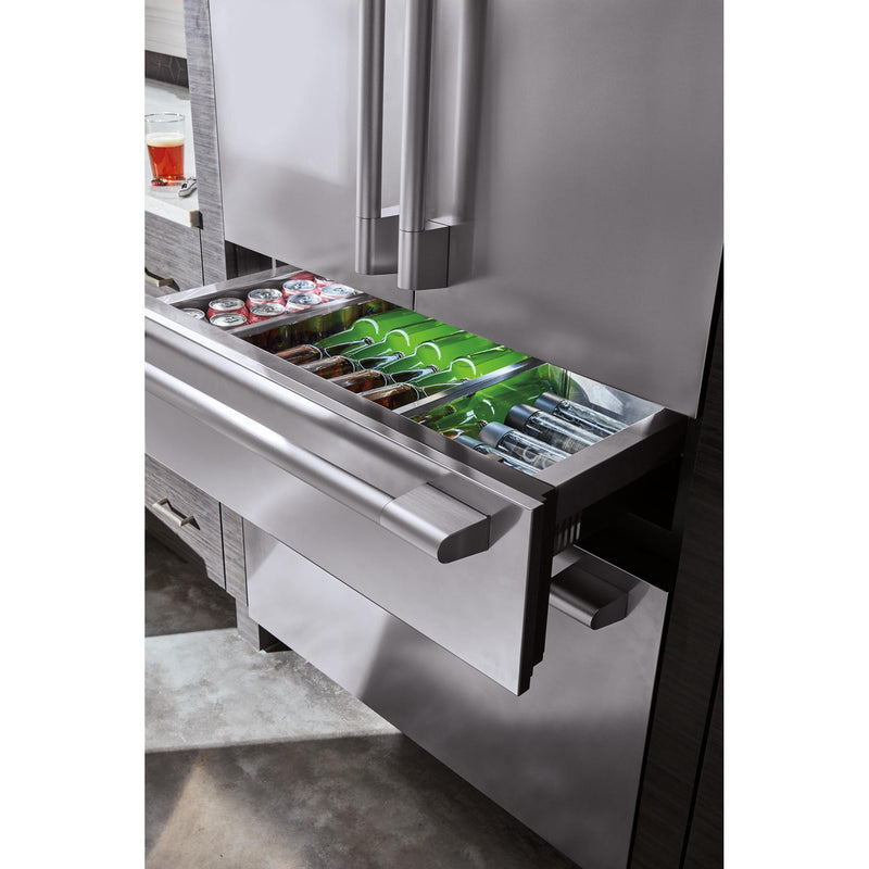  Signature Kitchen Suite 36-inch, 19.3 cu.ft. Built-in French 4-Door Refrigerator with Internal Water Dispenser SKSFD3604P IMAGE 8