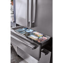  Signature Kitchen Suite 36-inch, 19.3 cu.ft. Built-in French 4-Door Refrigerator with Internal Water Dispenser SKSFD3604P IMAGE 9