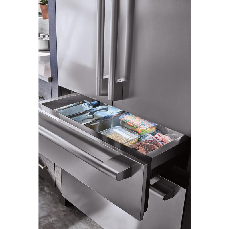  Signature Kitchen Suite 36-inch, 19.3 cu.ft. Built-in French 4-Door Refrigerator with Internal Water Dispenser SKSFD3604P IMAGE 9