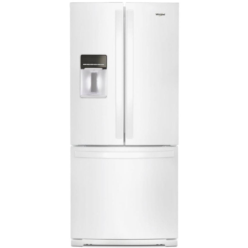  Whirlpool 30-inch, 19.7 cu.ft. Freestanding French 3-Door Refrigerator with Exterior Water Dispenser with EveryDrop® Filtration WRF560SEHW IMAGE 1