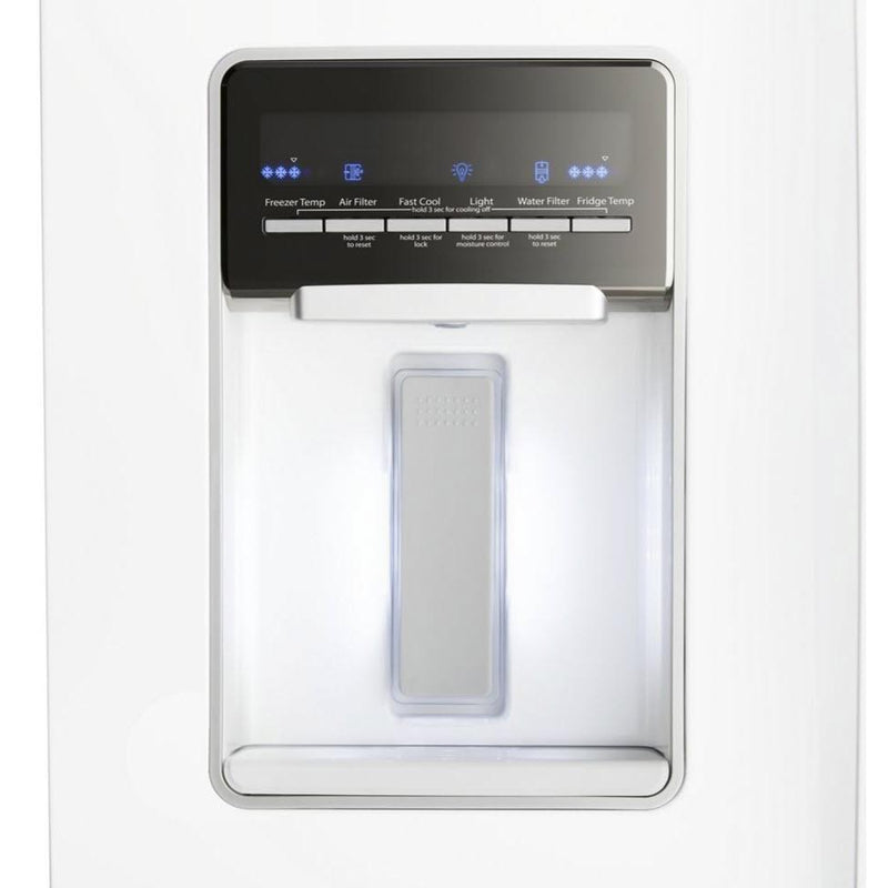  Whirlpool 30-inch, 19.7 cu.ft. Freestanding French 3-Door Refrigerator with Exterior Water Dispenser with EveryDrop® Filtration WRF560SEHW IMAGE 3