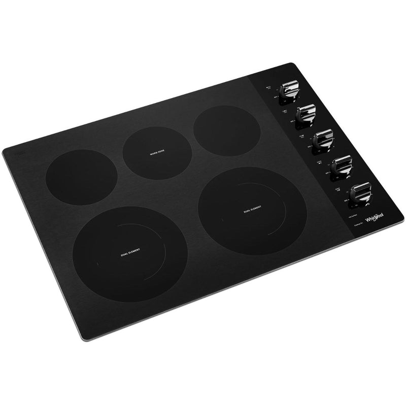  Whirlpool 30-inch Built-In Electric Cooktop WCE77US0HB IMAGE 2