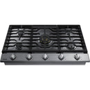  Samsung 36-inch Built-in Gas Cooktop with Wi-Fi and Bluetooth Connected NA36N7755TS/AA IMAGE 2