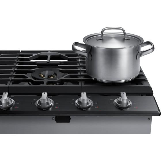  Samsung 36-inch Built-in Gas Cooktop with Wi-Fi and Bluetooth Connected NA36N7755TG/AA IMAGE 6