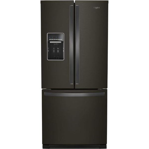 Whirlpool 30-inch, 19.7 cu.ft. Freestanding French 3-Door Refrigerator with Exterior Water Dispenser with EveryDrop® Filtration WRF560SEHV IMAGE 1