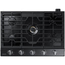  Samsung 30-inch Built-In Gas Cooktop with Wi-Fi Connectivity NA30N7755TG/AA IMAGE 1