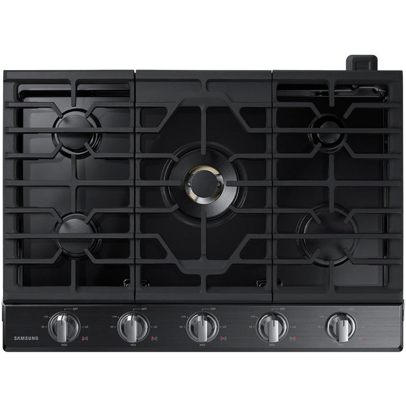  Samsung 30-inch Built-In Gas Cooktop with Wi-Fi Connectivity NA30N7755TG/AA IMAGE 1