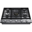  Samsung 30-inch Built-In Gas Cooktop with Wi-Fi Connectivity NA30N7755TS/AA IMAGE 2