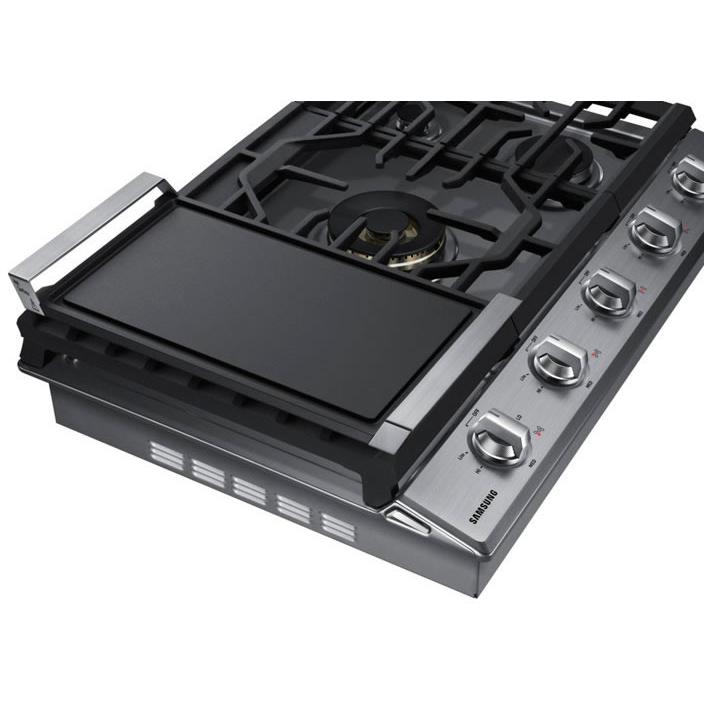  Samsung 30-inch Built-In Gas Cooktop with Wi-Fi Connectivity NA30N7755TS/AA IMAGE 6