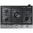  Samsung 30-inch Built-In Gas Cooktop with Wi-Fi Connectivity NA30N6555TS/AA IMAGE 1