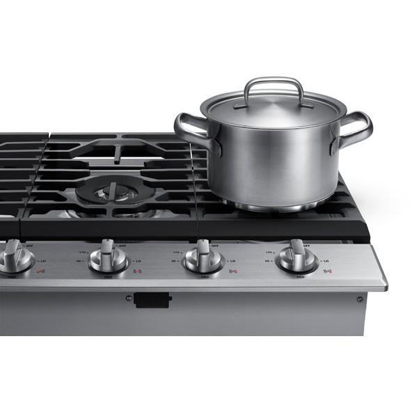  Samsung 30-inch Built-In Gas Cooktop with Wi-Fi Connectivity NA30N6555TS/AA IMAGE 4