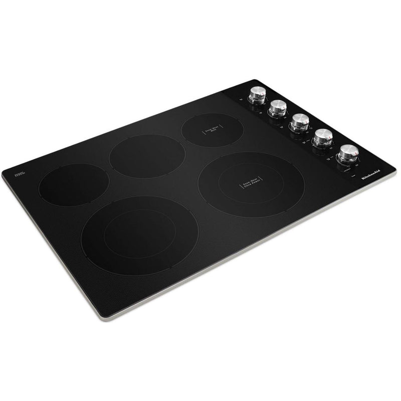  KitchenAid 30-inch Built-in Electric Cooktop with 5 Elements KCES550HSS IMAGE 3