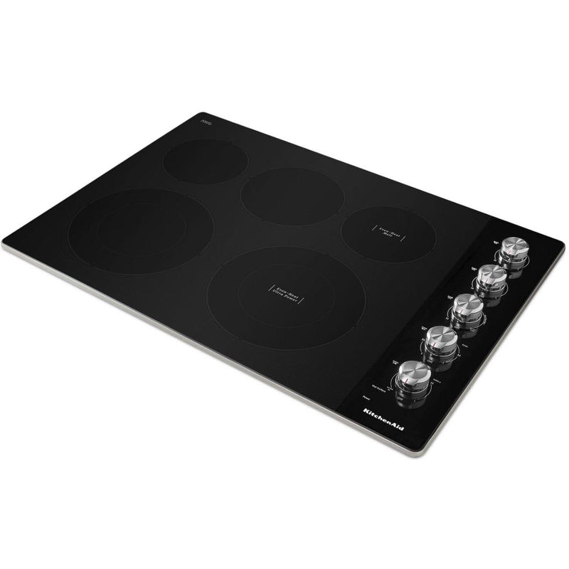  KitchenAid 30-inch Built-in Electric Cooktop with 5 Elements KCES550HSS IMAGE 4