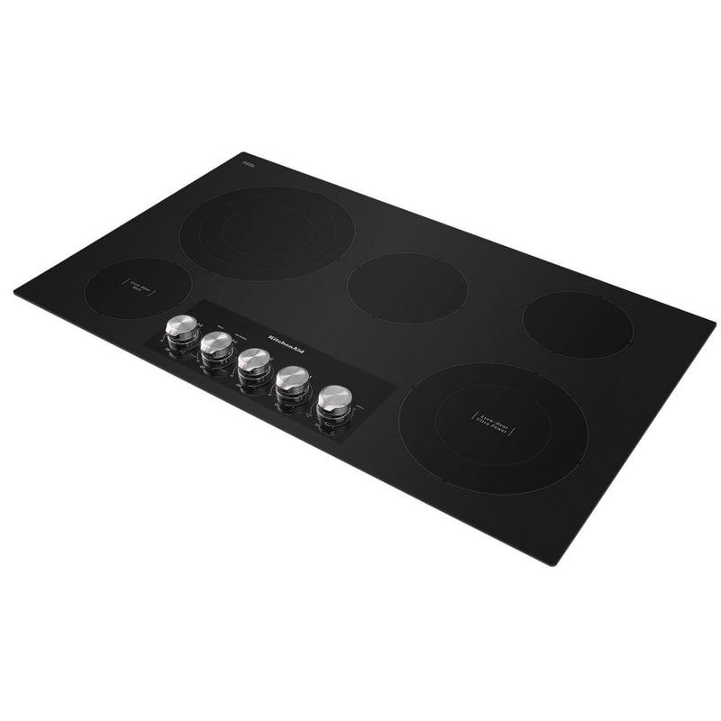  KitchenAid 36-inch Built-in Electric Cooktop with Even-Heat™ Ultra Power™ Element KCES556HBL IMAGE 3