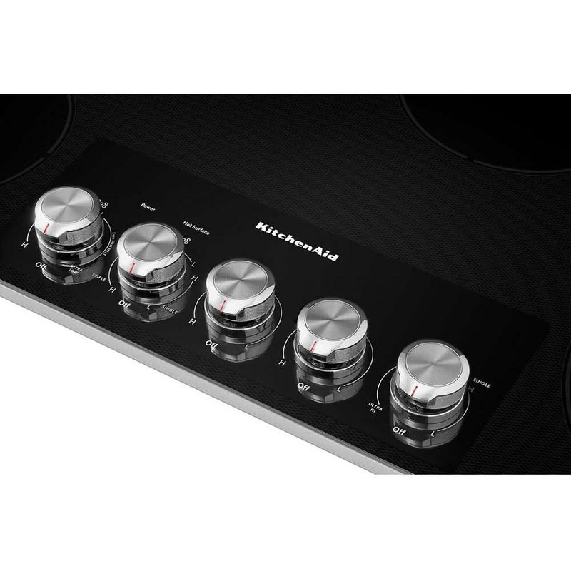 KitchenAid 36-inch Built-in Electric Cooktop with Even-Heat™ Ultra Power™ Element KCES556HSS IMAGE 3