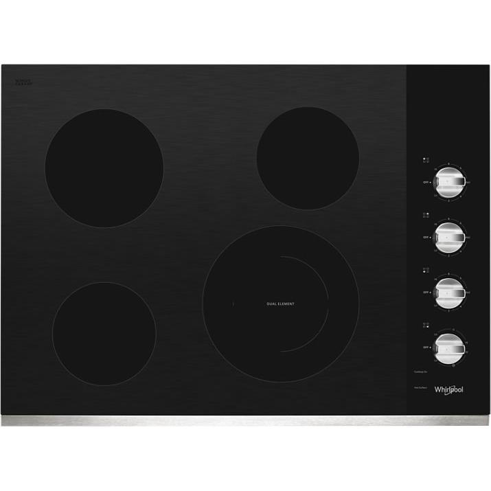  Whirlpool 30-inch Built-In Electric Cooktop WCE55US0HS IMAGE 1