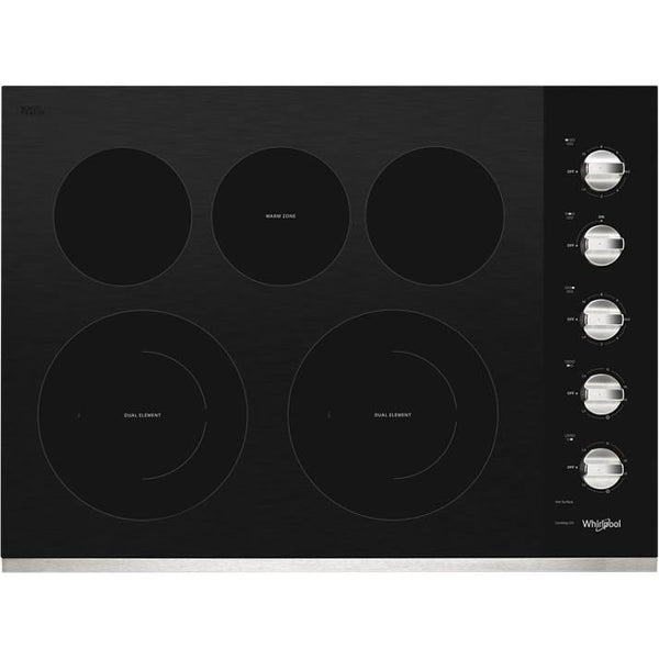  Whirlpool 30-inch Built-In Electric Cooktop WCE77US0HS IMAGE 1