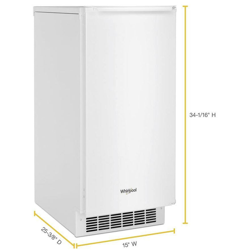  Whirlpool 15-inch Ice Machine WUI75X15HW IMAGE 4