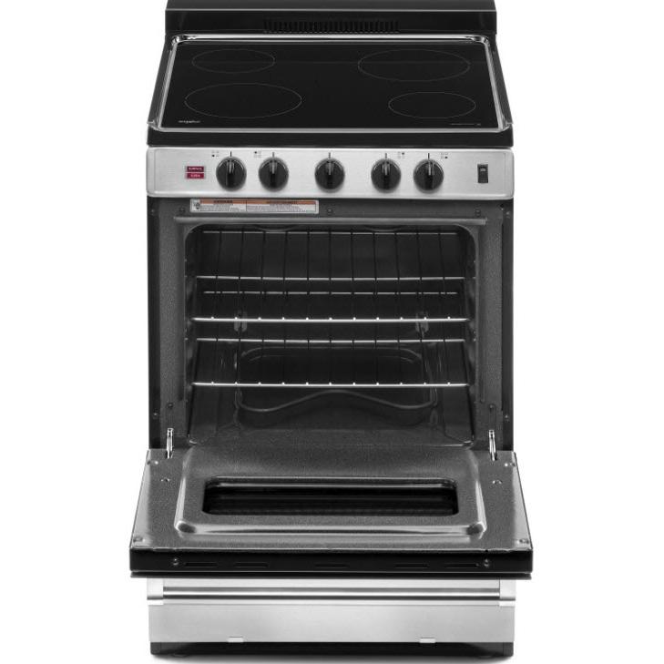 Whirlpool 24-inch, Freestanding Electric Range with Upswept SpillGuard™ Cooktop YWFE50M4HS IMAGE 2