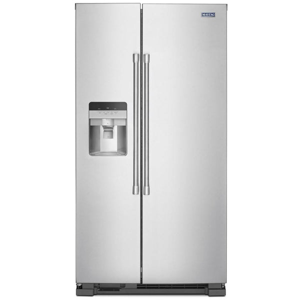  Maytag 36-inch, 25 cu.ft. Freestanding Side-by-Side Refrigerator with External Water and Ice Dispensing System MSS25C4MGZ IMAGE 1