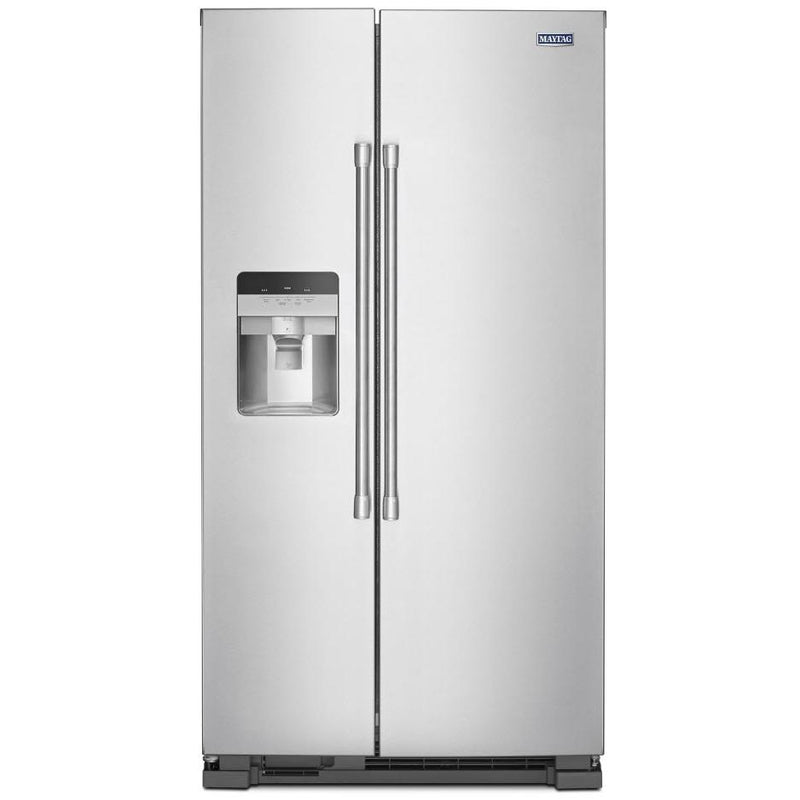  Maytag 36-inch, 25 cu.ft. Freestanding Side-by-Side Refrigerator with External Water and Ice Dispensing System MSS25C4MGZ IMAGE 1