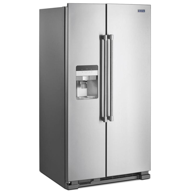  Maytag 36-inch, 25 cu.ft. Freestanding Side-by-Side Refrigerator with External Water and Ice Dispensing System MSS25C4MGZ IMAGE 2