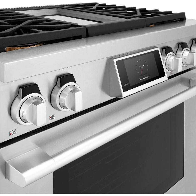  Signature Kitchen Suite 36-inch Freestanding Gas Range with Wi-Fi Connectivity SKSGR360GS IMAGE 9