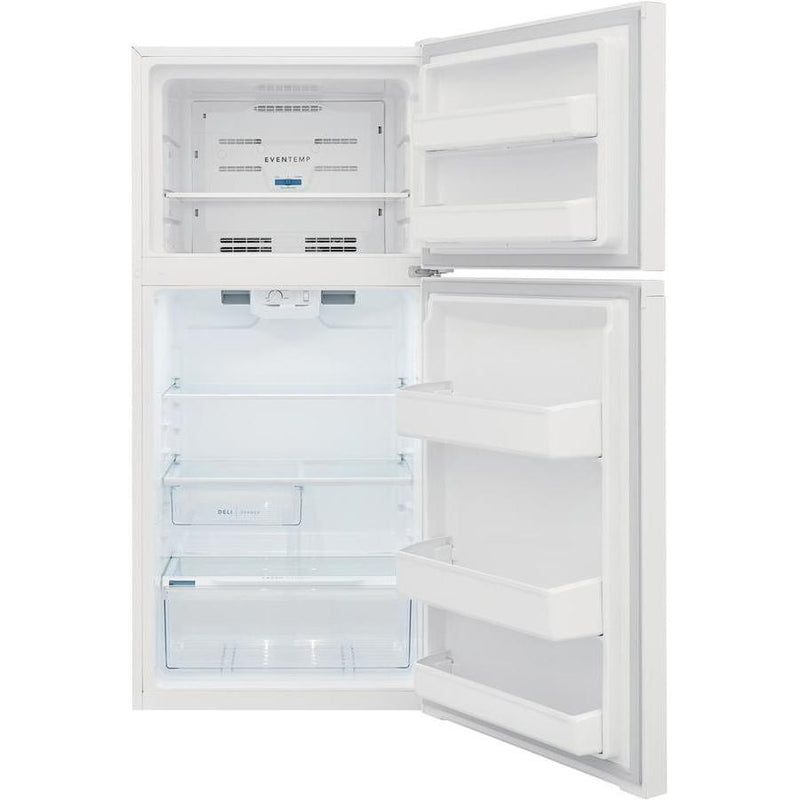  Frigidaire 27-inch, 13.9 cu.ft. Freestanding Top Freezer Refrigerator with EvenTemp® Cooling System FFHT1425VW IMAGE 3