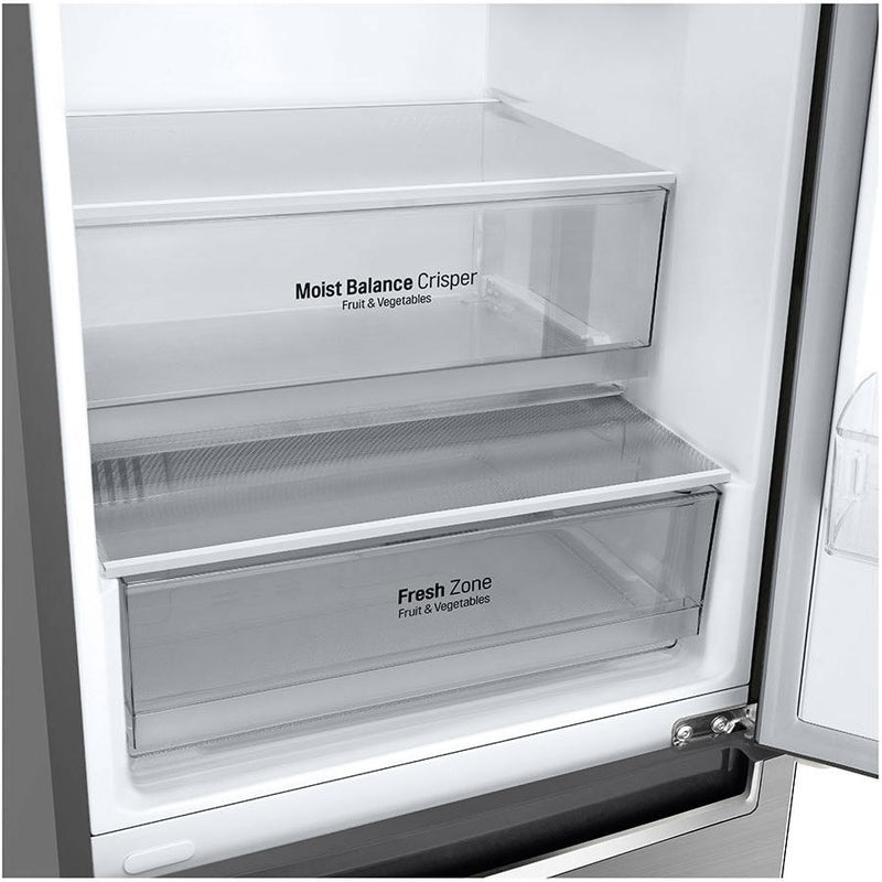  LG 24-inch, 12 cu.ft. Counter-Depth Bottom-Freezer Refrigerator with Multi-Air Flow System LBNC12231V IMAGE 3