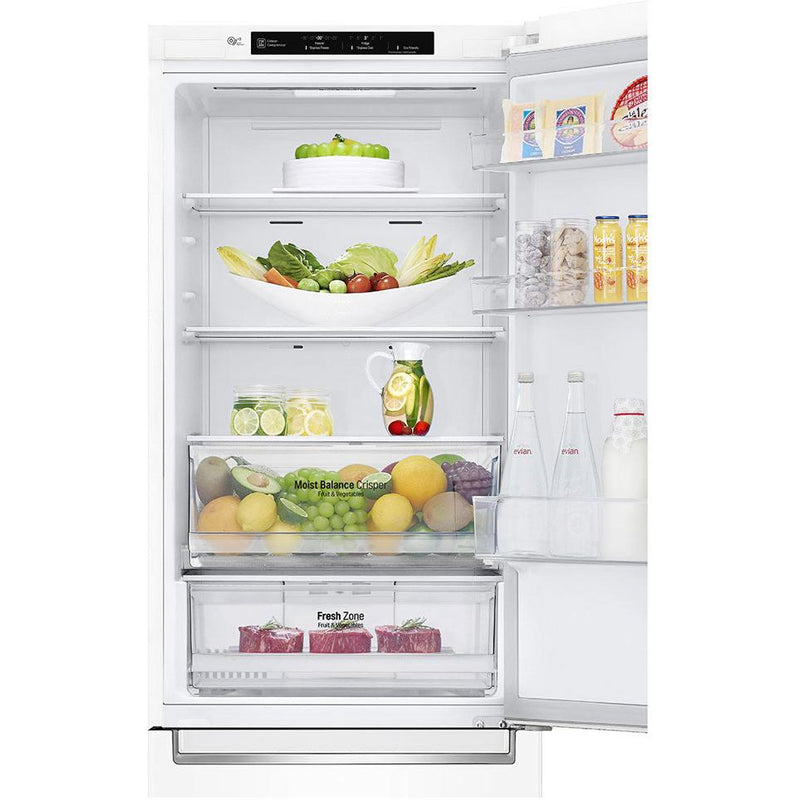  LG 24-inch, 12 cu.ft. Counter-Depth Bottom-Freezer Refrigerator with Multi-Air Flow System LBNC12231W IMAGE 5