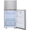  LG 30-inch, 20.2 cu.ft. Freestanding Top Freezer Refrigerator with Smart Diagnosis™ LTCS20020S IMAGE 4