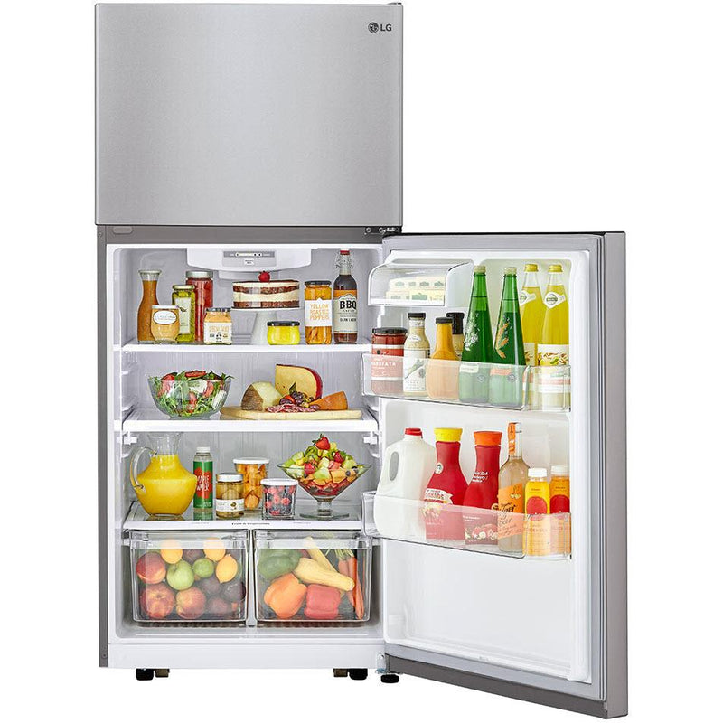  LG 30-inch, 20.2 cu.ft. Freestanding Top Freezer Refrigerator with Smart Diagnosis™ LTCS20020S IMAGE 5
