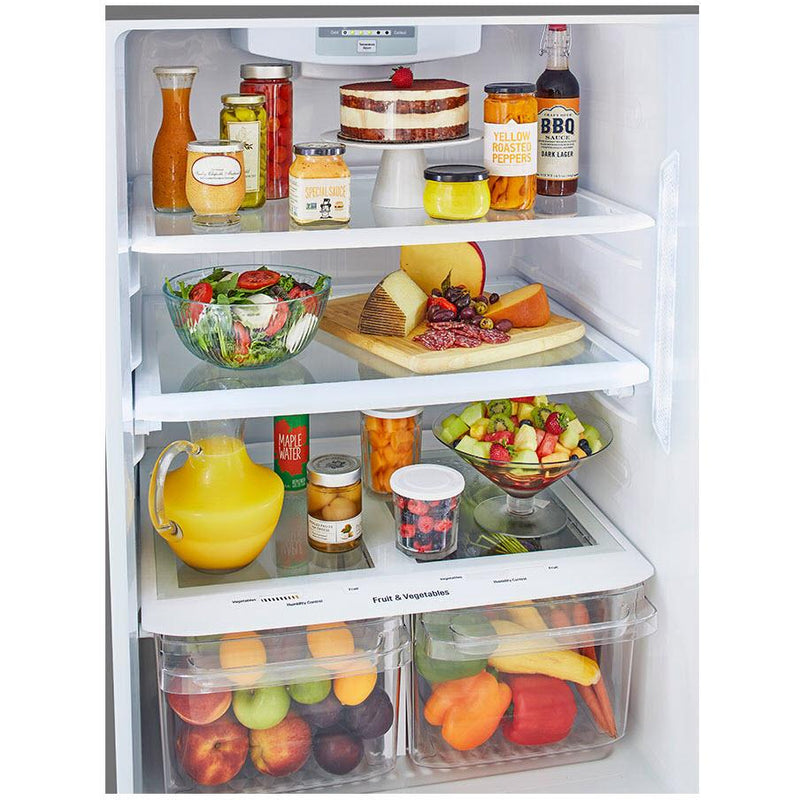  LG 30-inch, 20.2 cu.ft. Freestanding Top Freezer Refrigerator with Smart Diagnosis™ LTCS20020S IMAGE 6