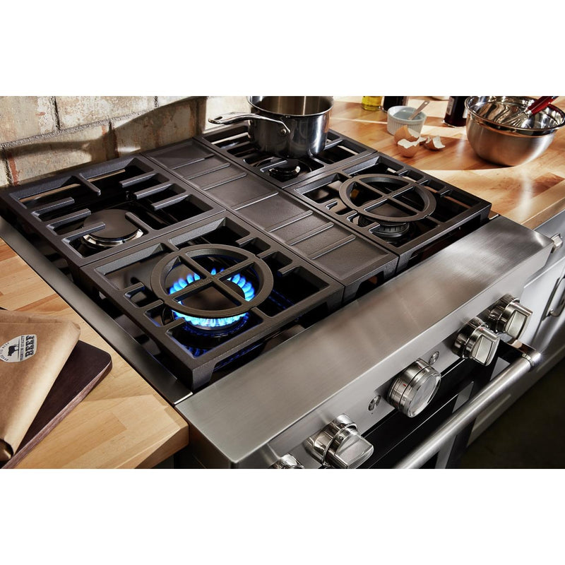  KitchenAid 30-inch Freestanding Dual Fuel Range with Even-Heat™ True Convection KFDC500JSS IMAGE 11