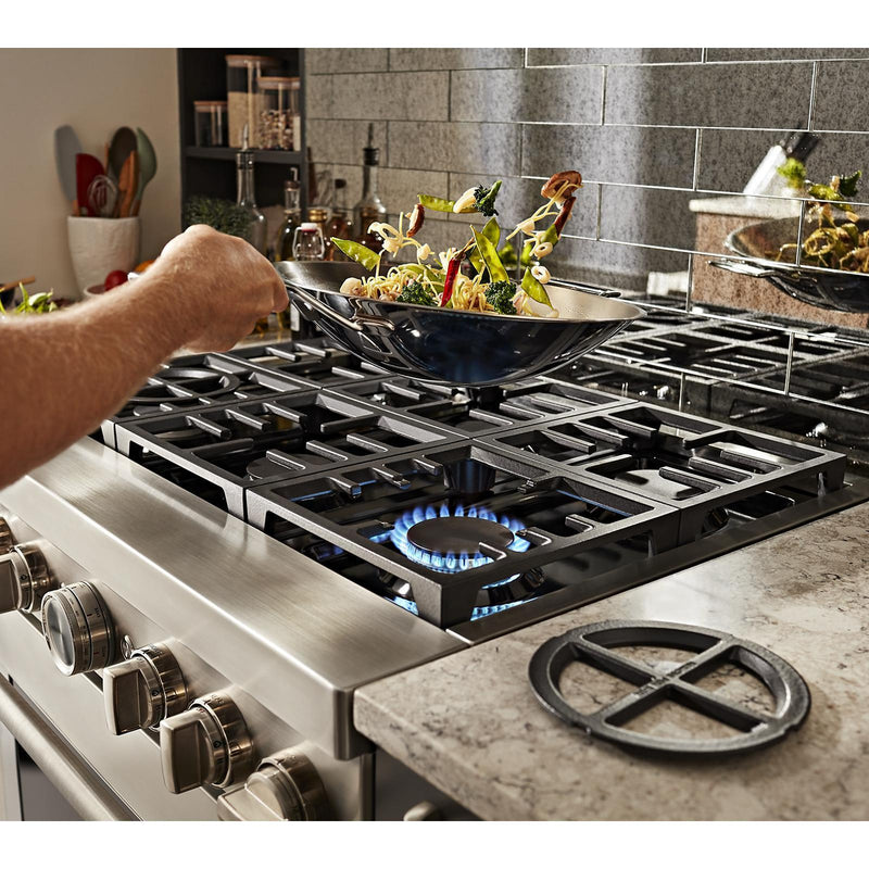  KitchenAid 36-inch Freestanding Dual Fuel Range with Even-Heat™ True Convection KFDC506JSS IMAGE 10
