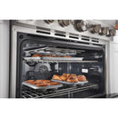  KitchenAid 36-inch Freestanding Dual Fuel Range with Even-Heat™ True Convection KFDC506JSS IMAGE 8