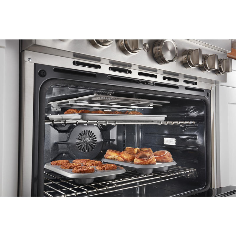  KitchenAid 36-inch Freestanding Dual Fuel Range with Even-Heat™ True Convection KFDC506JSS IMAGE 8