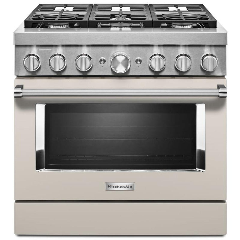  KitchenAid 36-inch Freestanding Dual Fuel Range with Even-Heat™ True Convection KFDC506JMH IMAGE 1