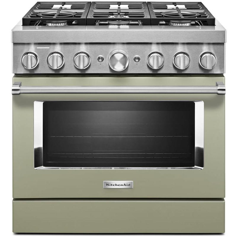  KitchenAid 36-inch Freestanding Dual Fuel Range with Even-Heat™ True Convection KFDC506JAV IMAGE 1