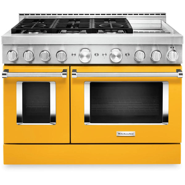 KitchenAid 48-inch Freestanding Dual Fuel Range with Even-Heat™ True Convection KFDC558JYP IMAGE 1