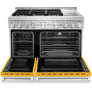  KitchenAid 48-inch Freestanding Dual Fuel Range with Even-Heat™ True Convection KFDC558JYP IMAGE 2