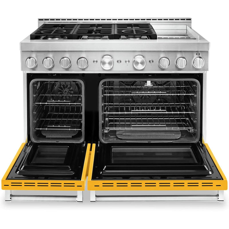  KitchenAid 48-inch Freestanding Dual Fuel Range with Even-Heat™ True Convection KFDC558JYP IMAGE 2